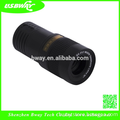 Universal 4 in1 Clip-On Fisheye Lens Wide Angle Macro Lens,9X telephoto lens for smart phones